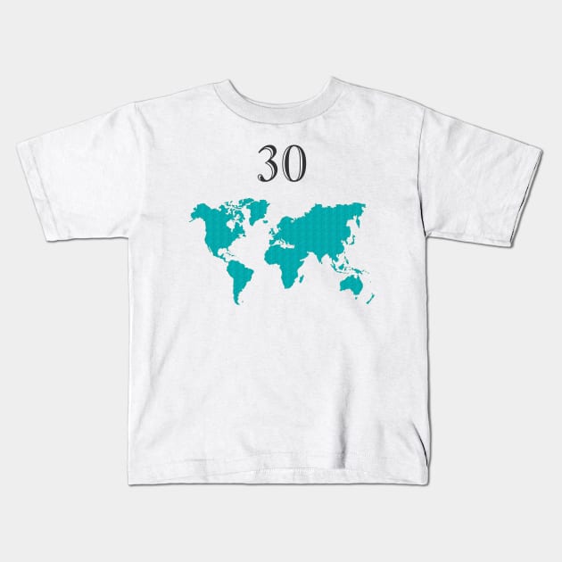 My Number 30 & The World Kids T-Shirt by Tee My Way